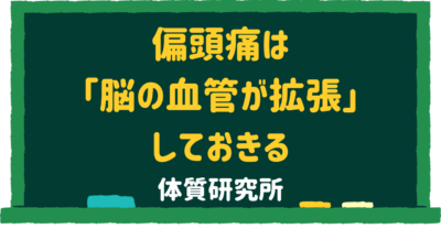 偏頭痛は脳の血管が拡張しておきる